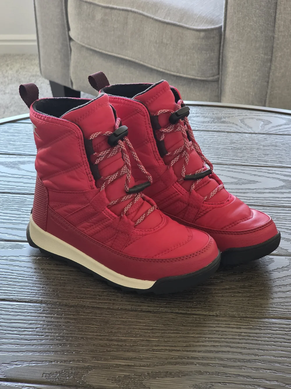 SOREL Kids Whitney II Short Lace Boots Size 1. Used Twice Perfect Condition.